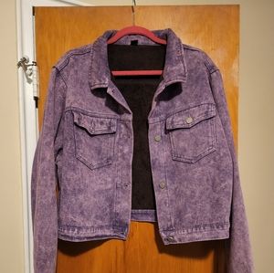 SHEIN Violet Denim Jacket size 3XL